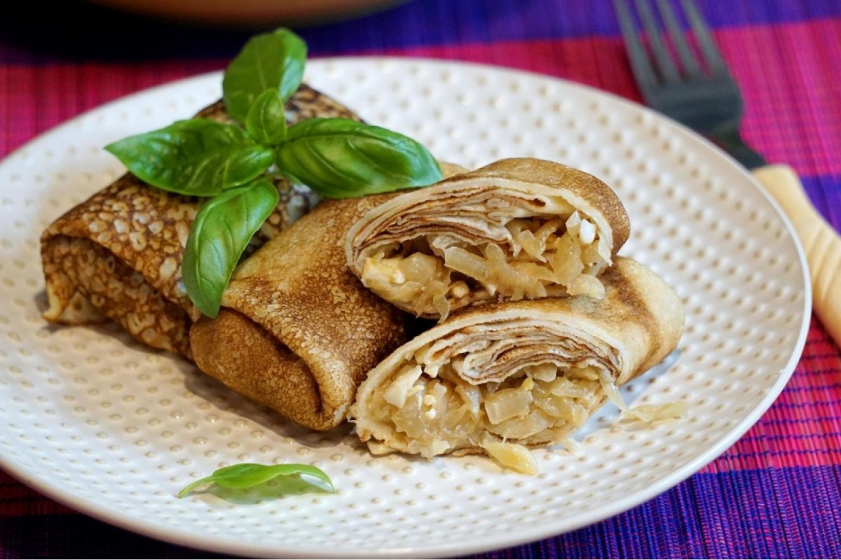 Блинчики с мясом