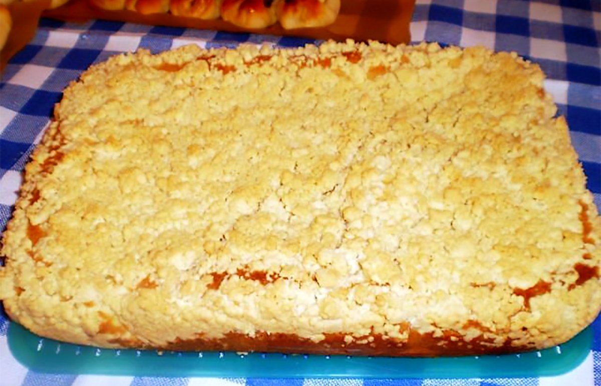 Пирог кухен песочный