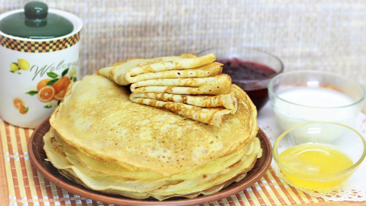 Блины тонкие заварные