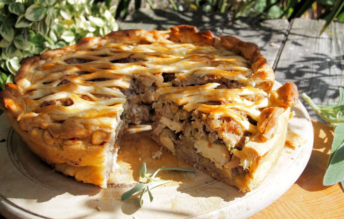 КИШ С грибами