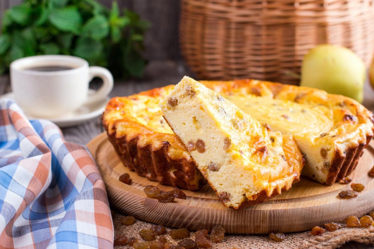 Запеканка с изюмом