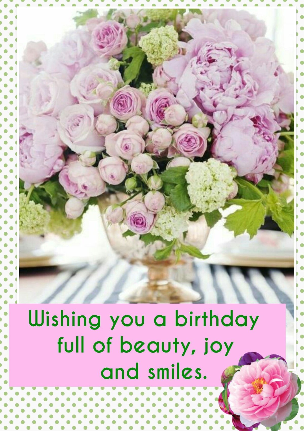 Happy Birthday пионы букет