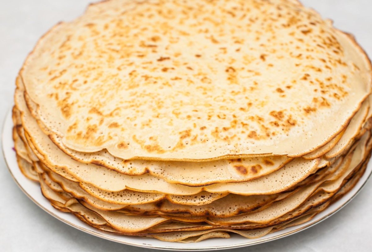 Блины на воде с яйцами вкусные