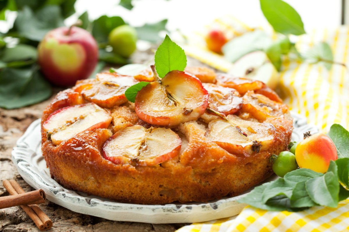 Польский пирог с яблоками