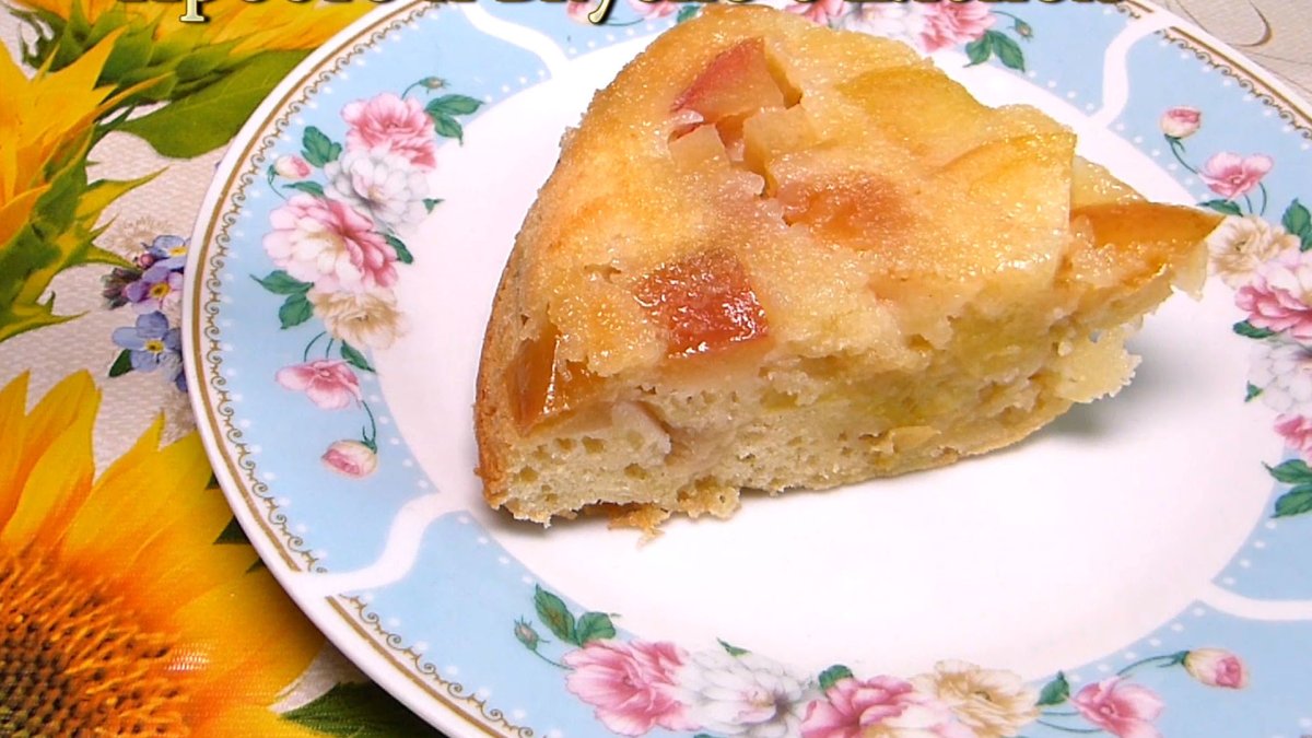 Французский пирог с яблоками