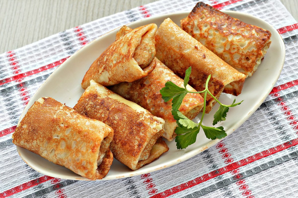 Блины с мясом