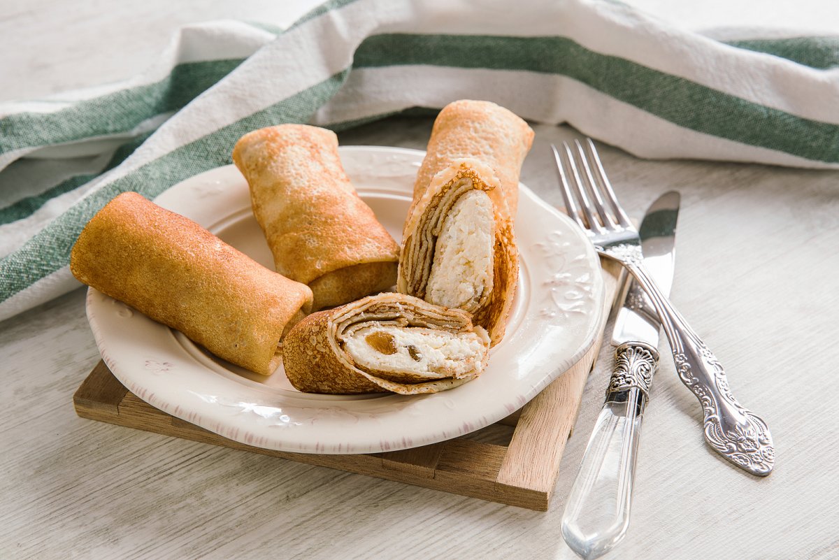Блинчики с мясом