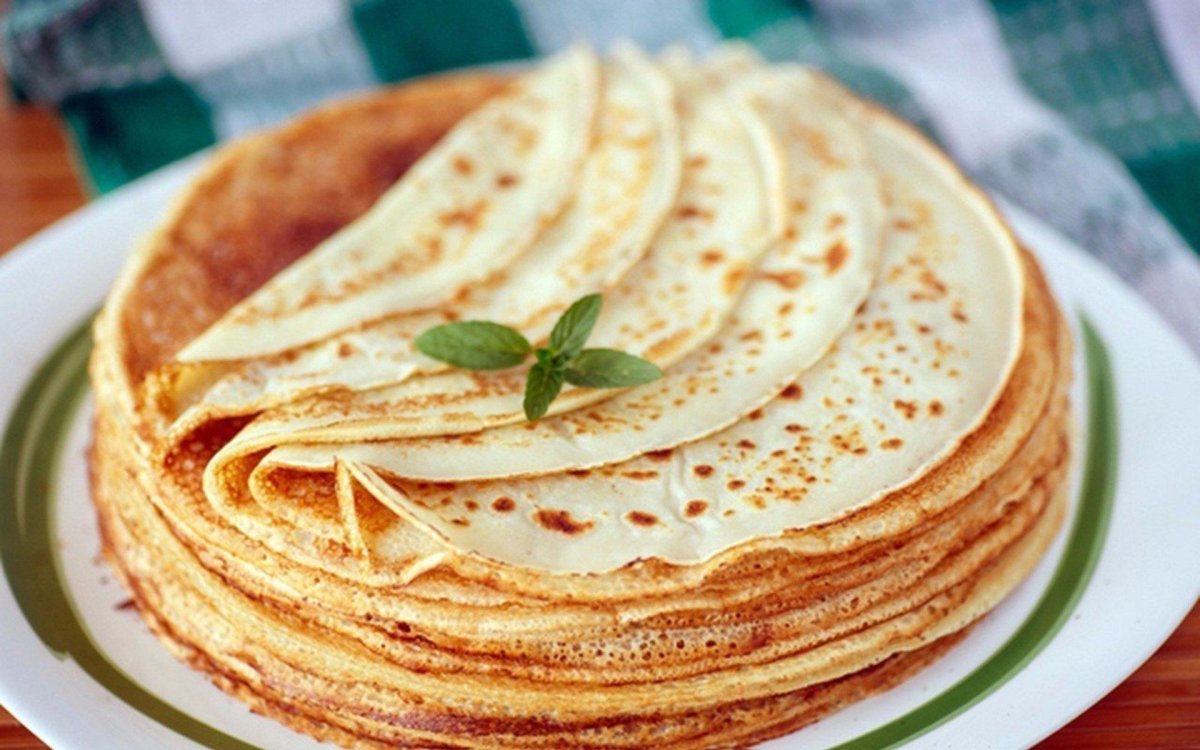 Блины на минералке
