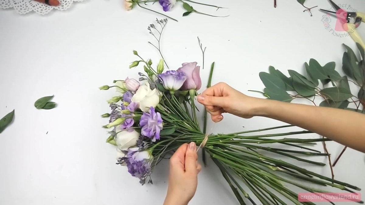 Красивые украшения для букета