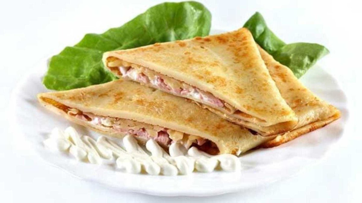 Блинчики с курицей и грибами