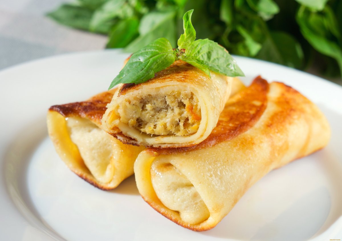 Омлетный рулет закусочный