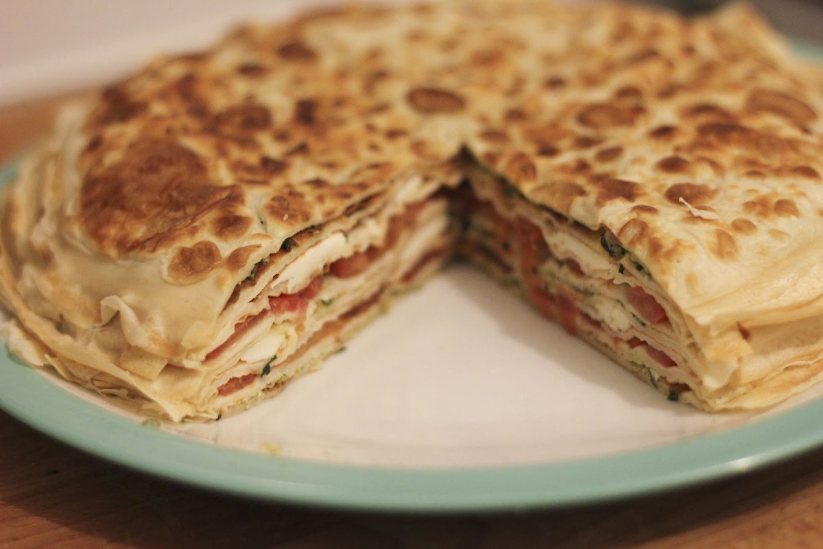 Блинчатый закусочный пирог