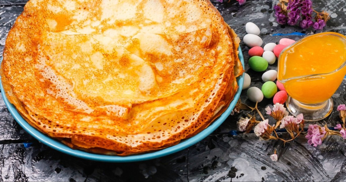 Блинчики на кефире с дырочками ажурные