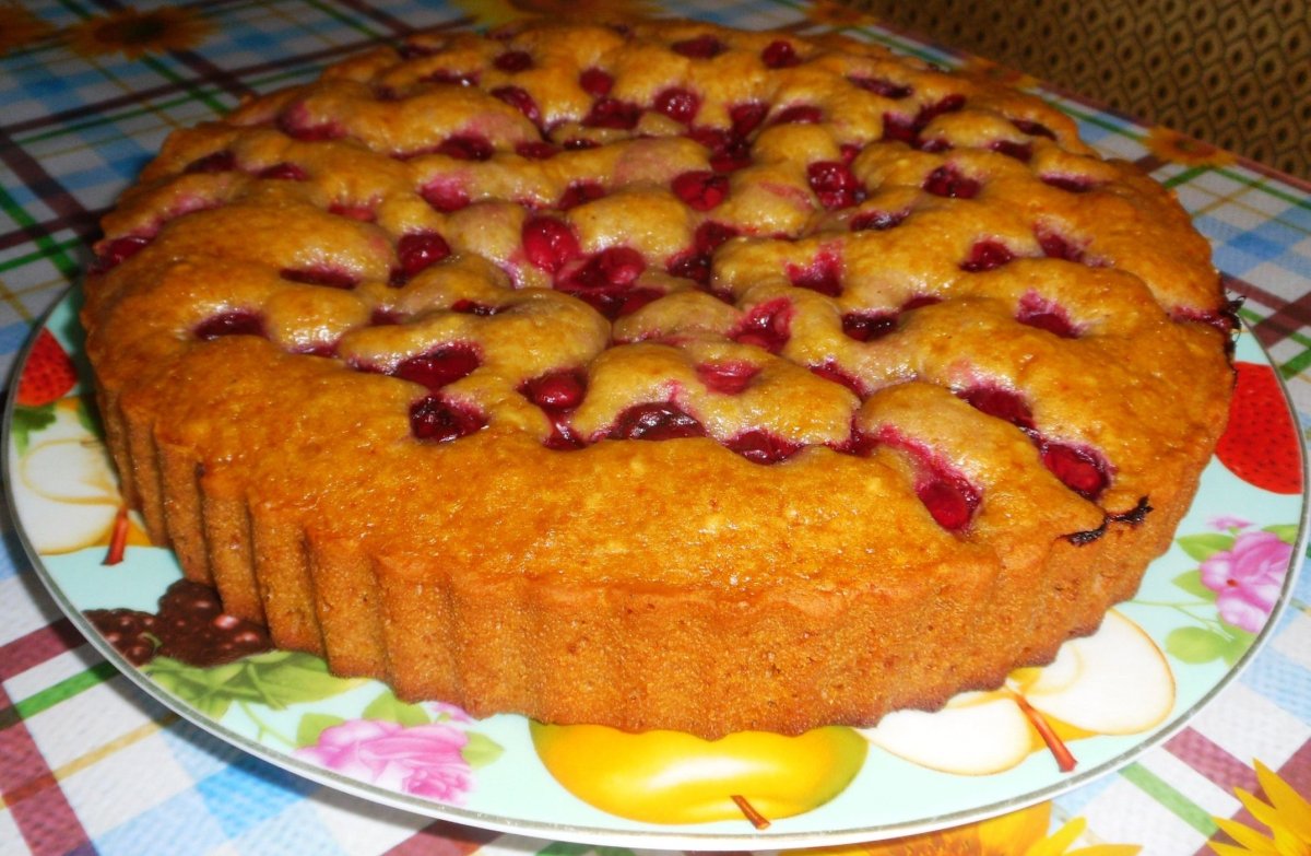 Пирог яблочный с овсяными хлопьями