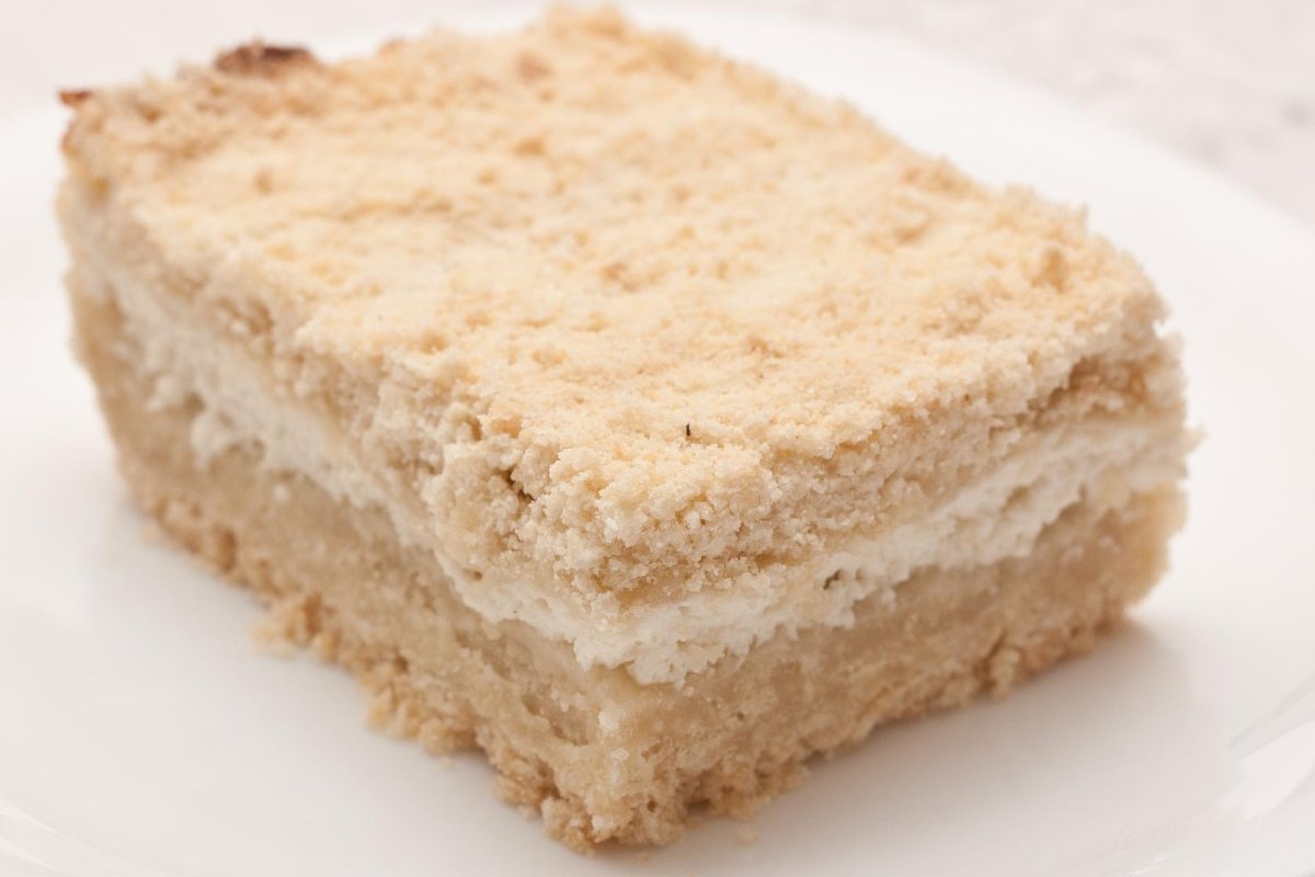 Пирог творожный с крошкой