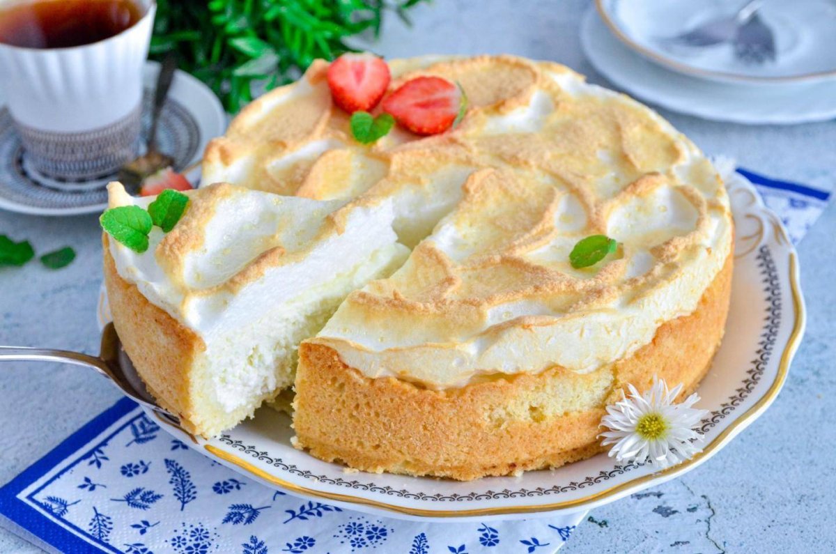 Творожно-банановый пирог