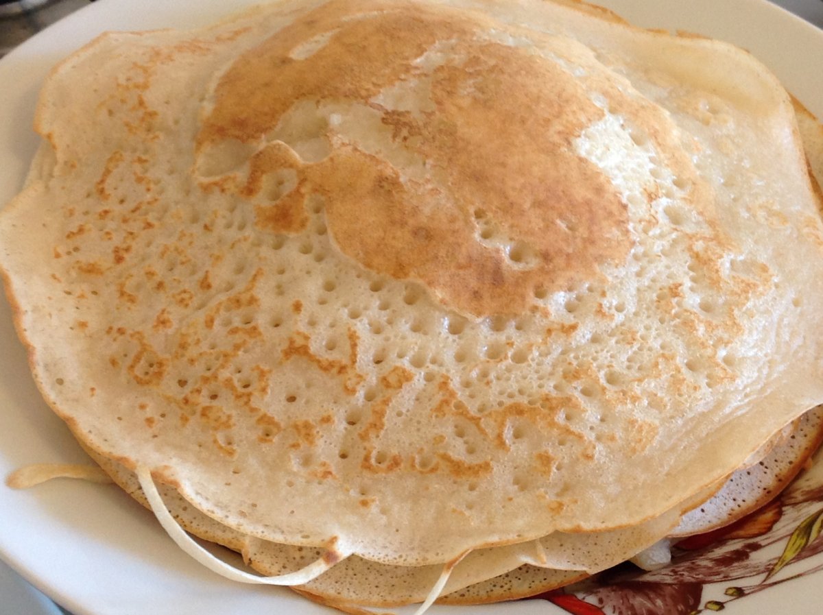 Блинчики с черникой