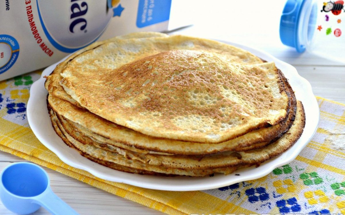 Блины на детской смеси