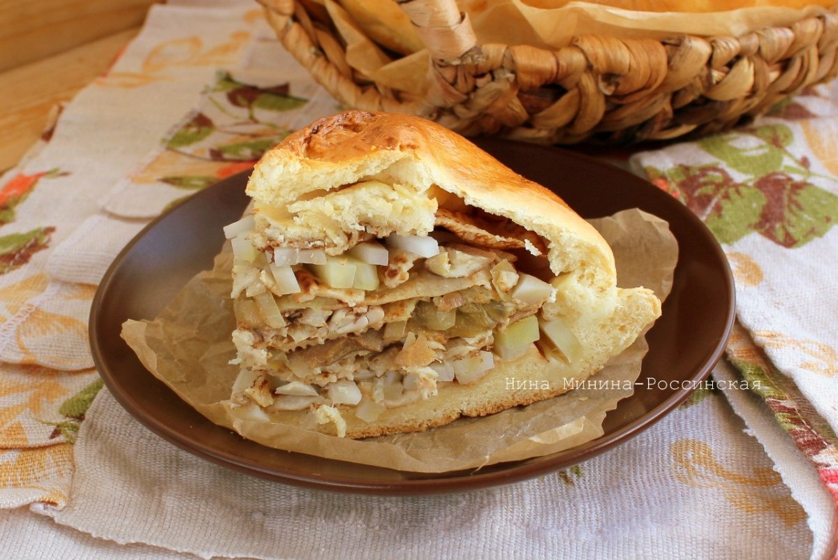Курник с килькой