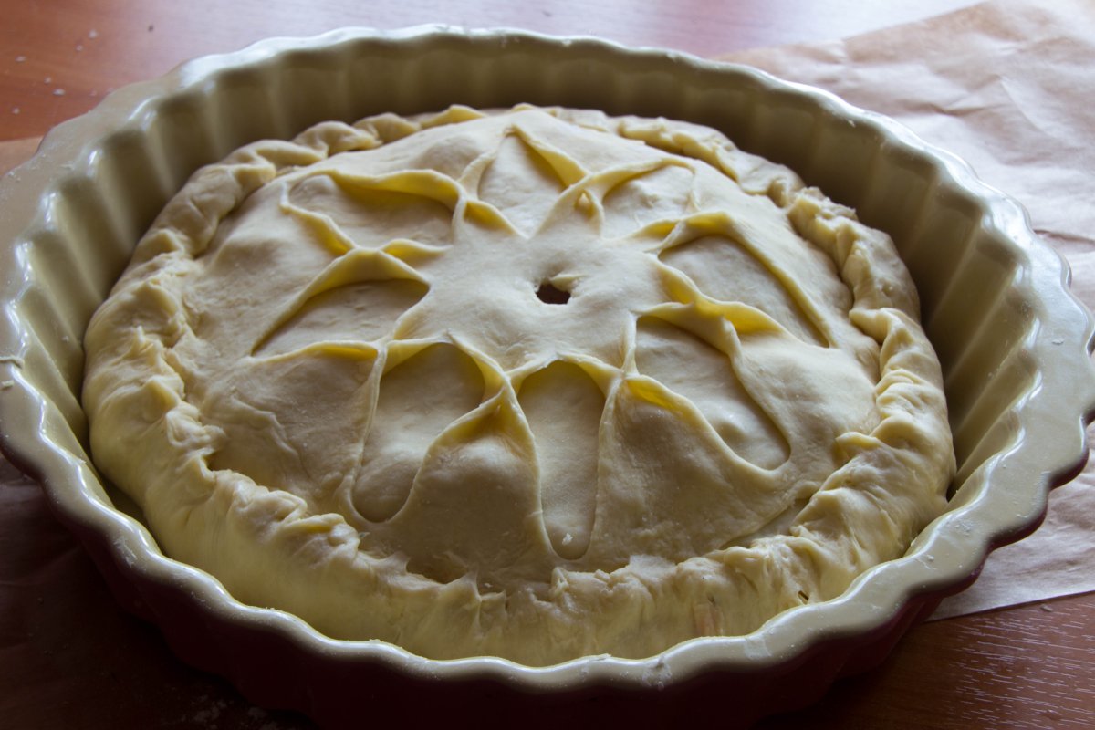 Курник с курицей домашний