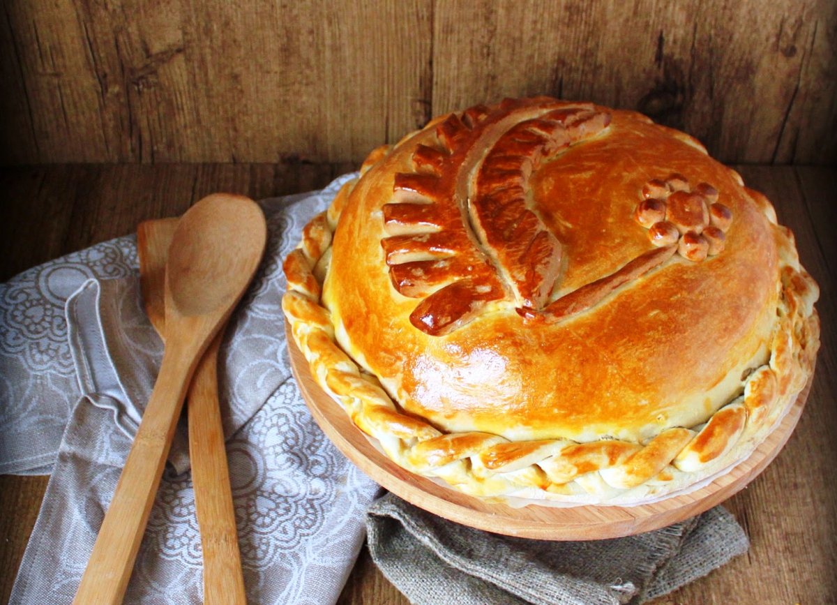 Пирог курник заливной