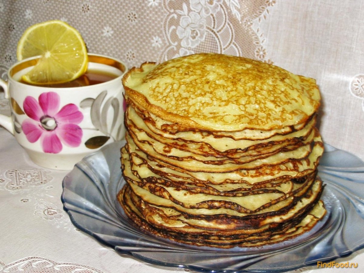 Блинный торт с икрой