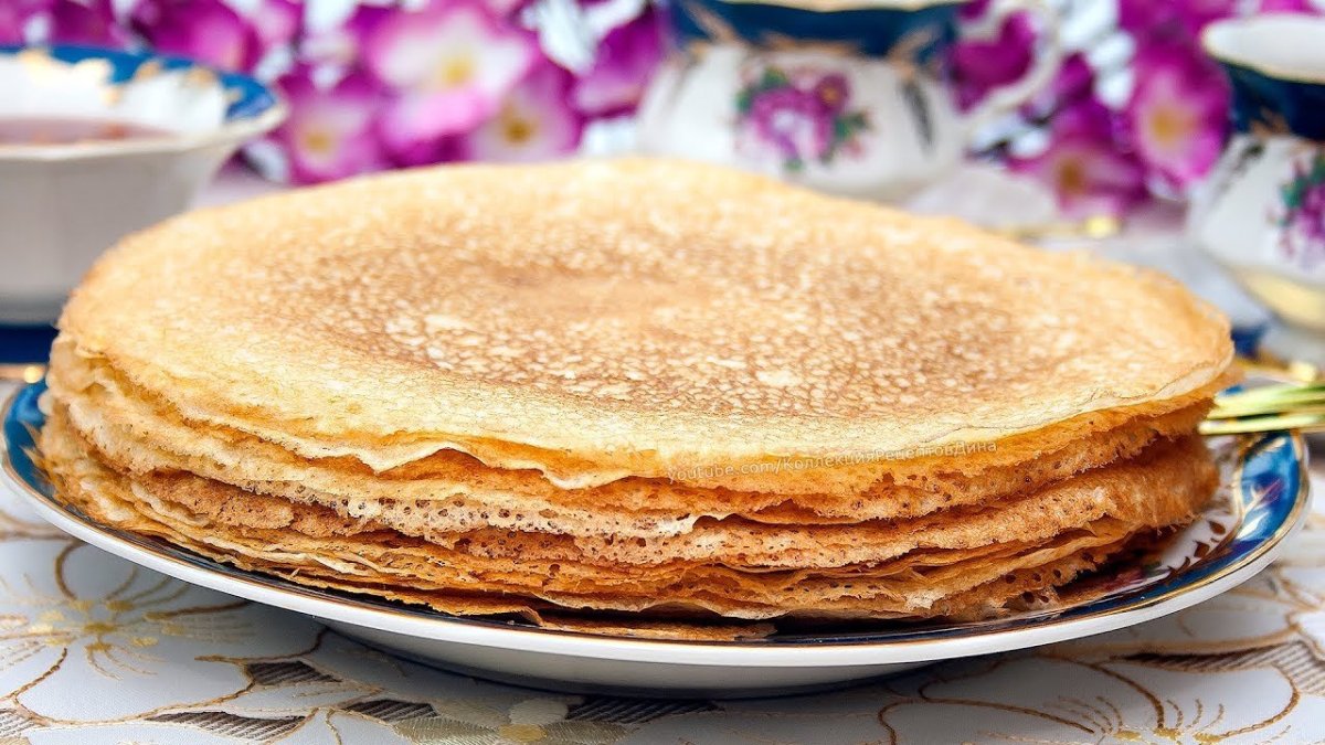 Блины с маслом