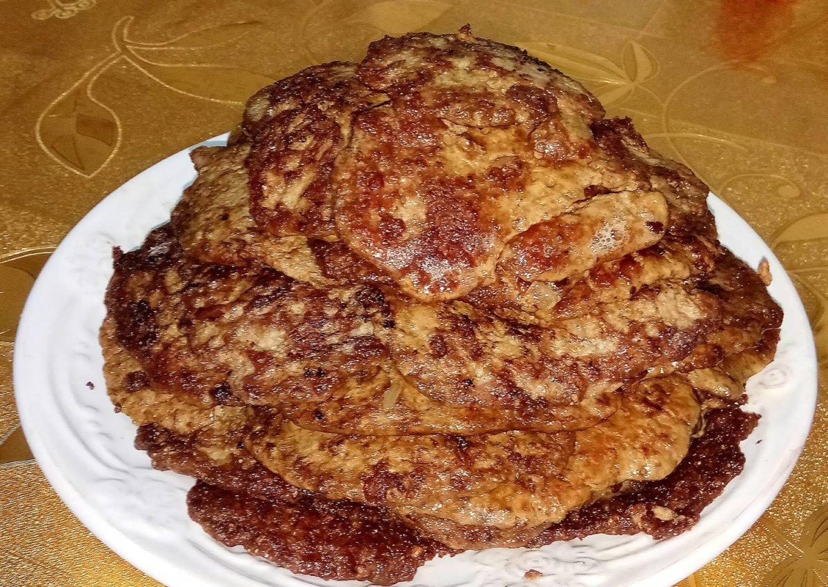 Печёночные блины из говяжьей печени
