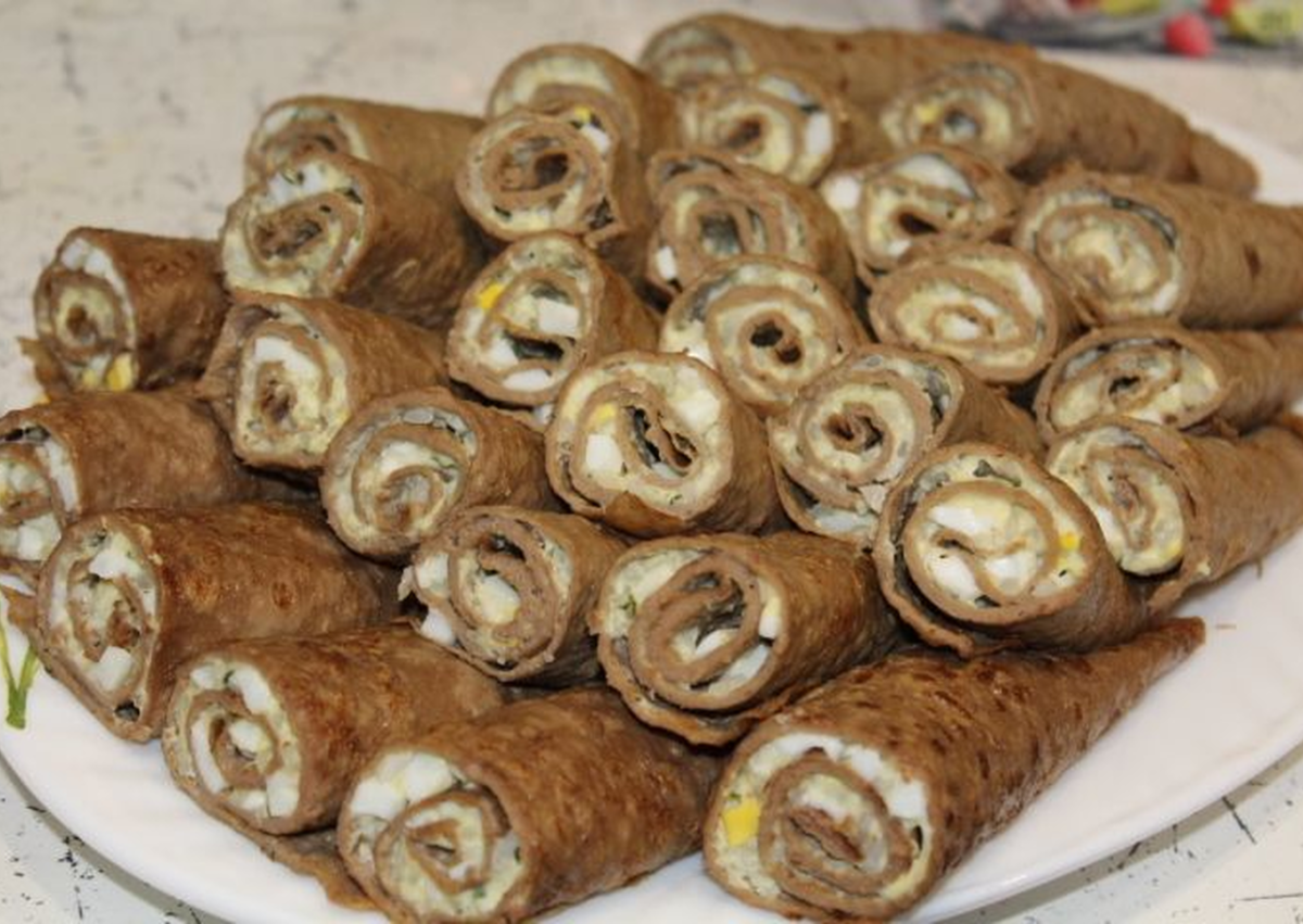 Печеночные рулетики