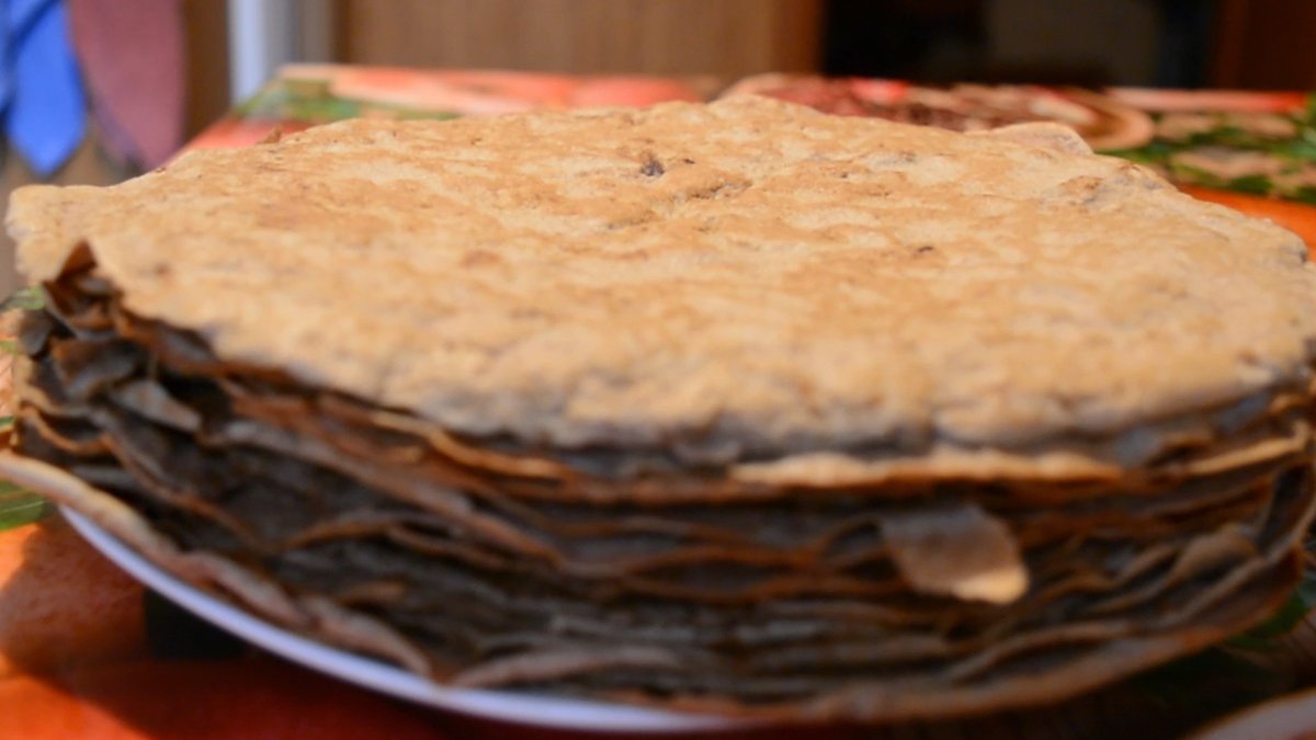 Блинный торт из печени говяжьей рецепт