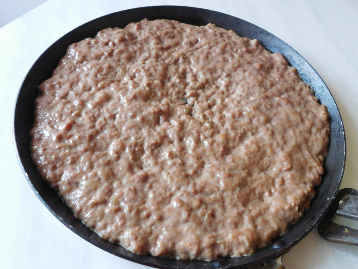 Торт из пышек на сковороде