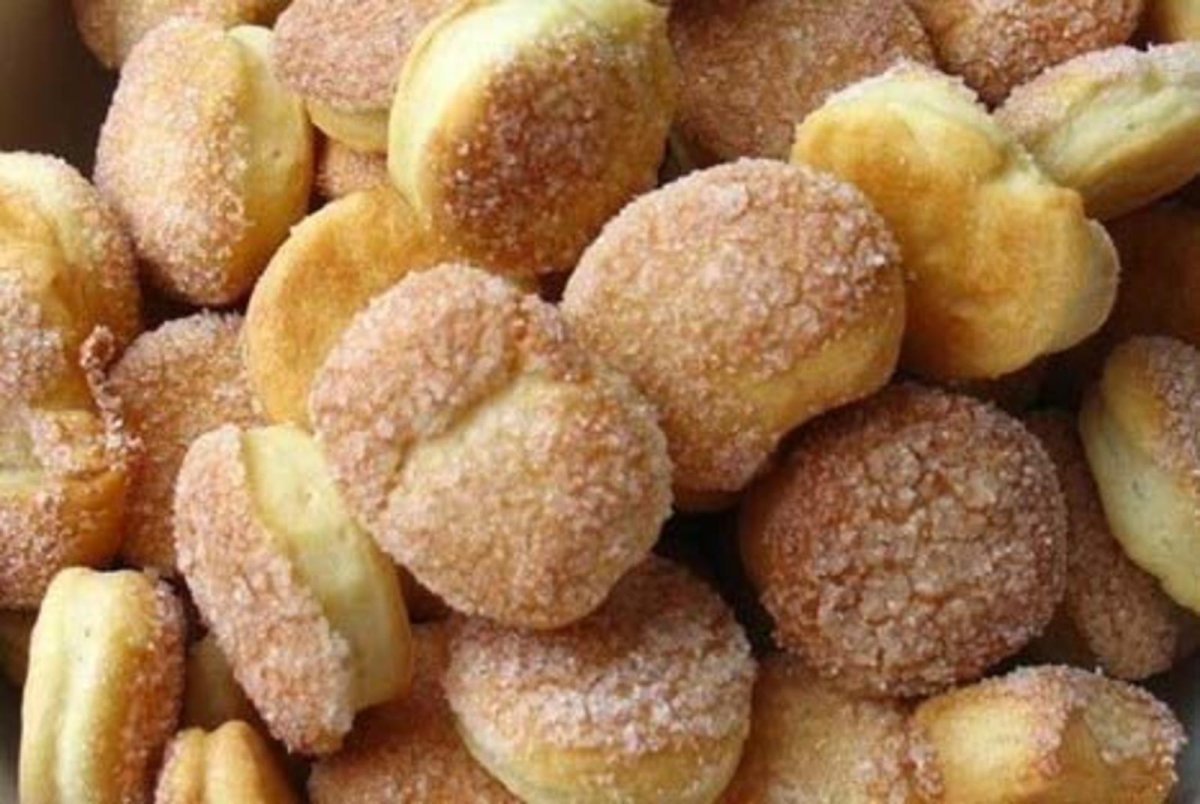 Сахарное печенье на кефире