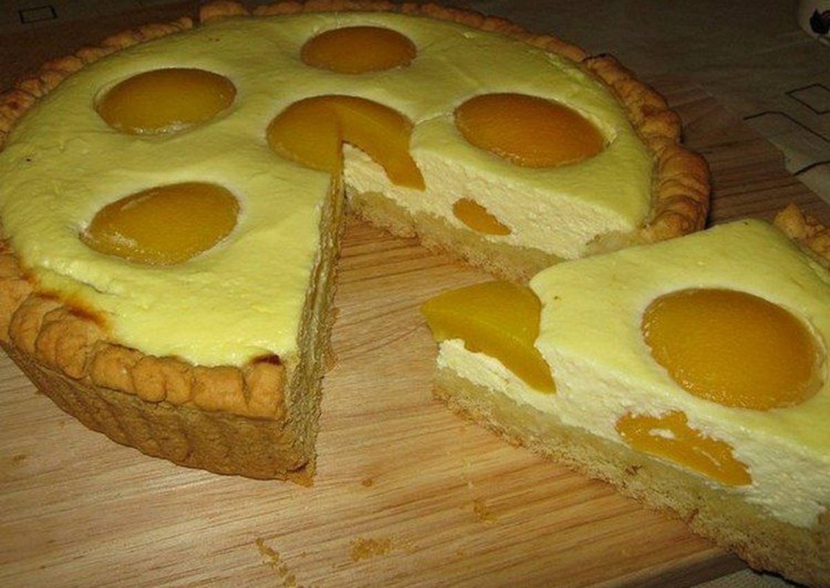 Творожный пирог с малиной