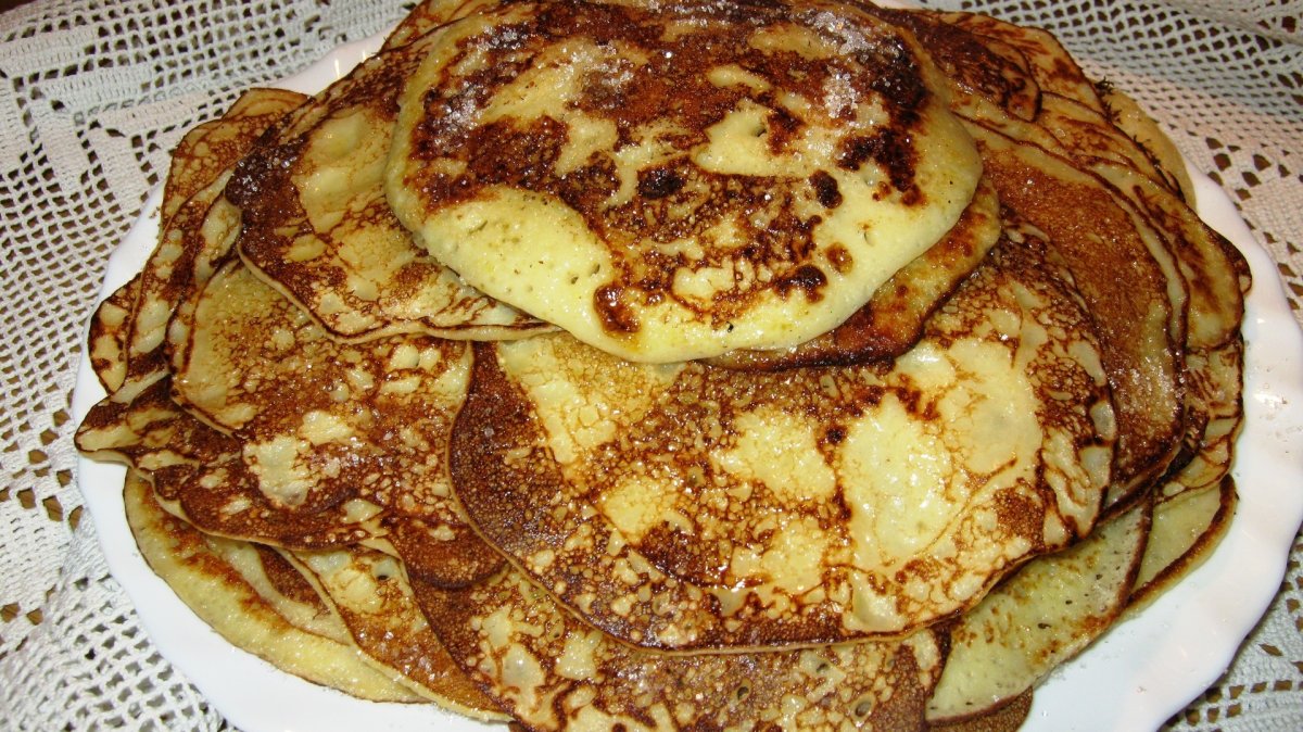 Оладьи со сгущенкой