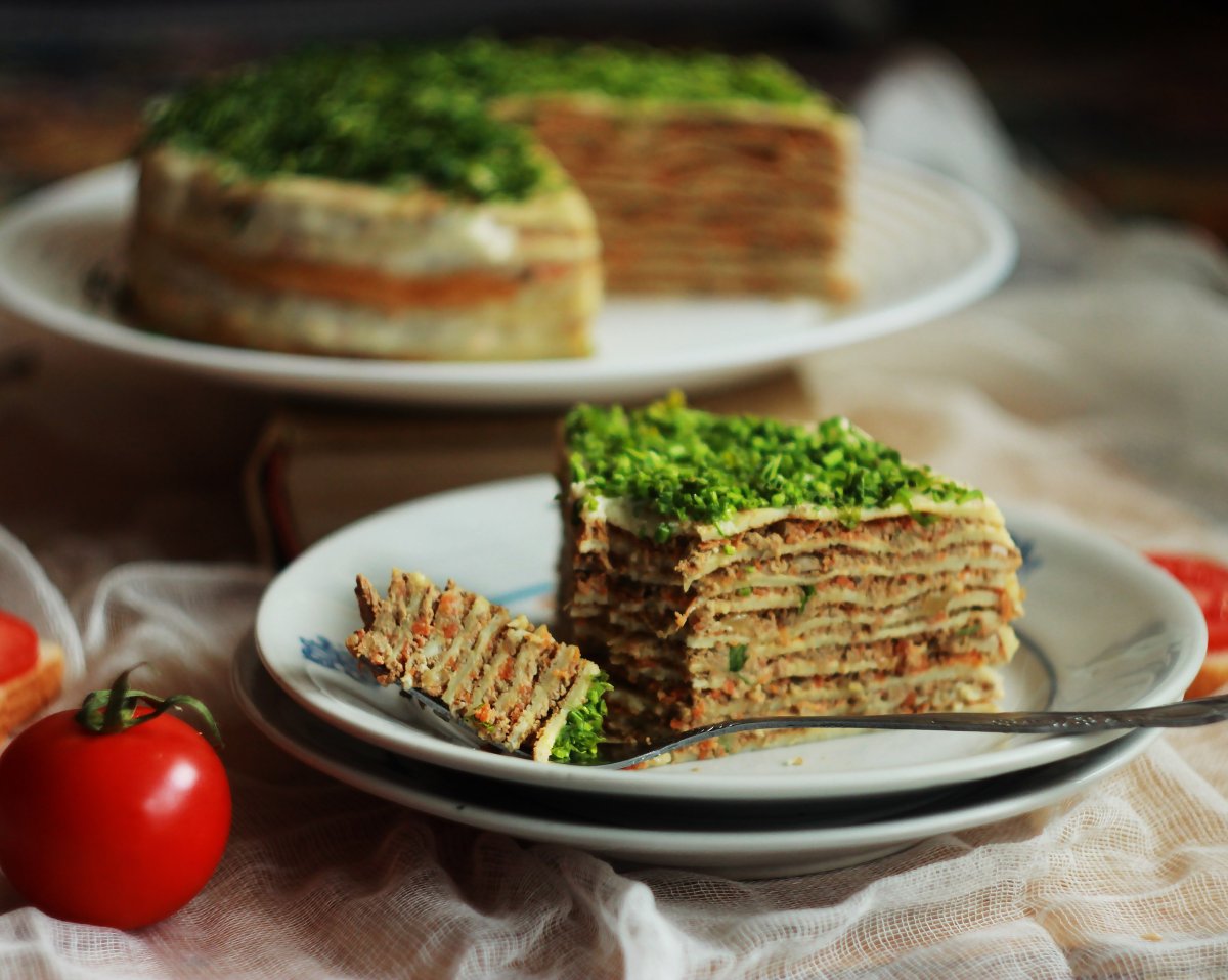 Кабачковый торт с сыром