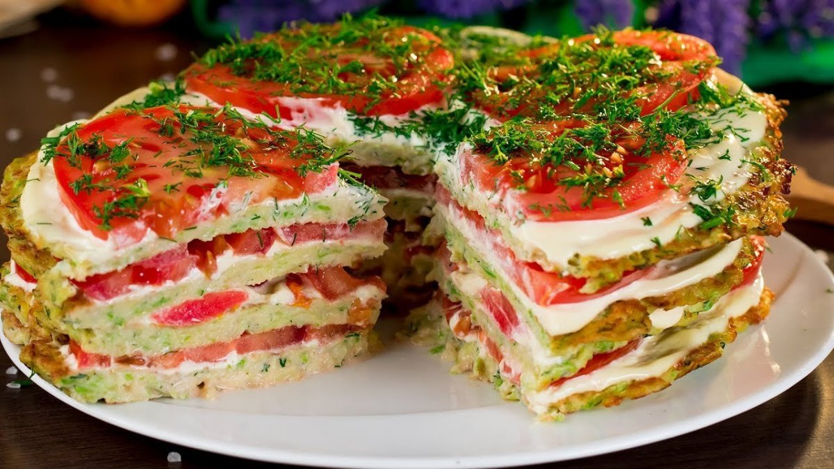 Блинный пирог курник
