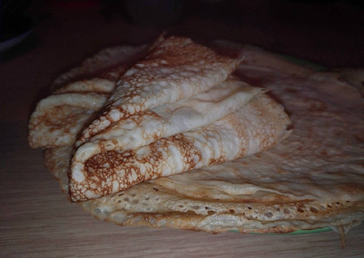 Блины на минеральной воде