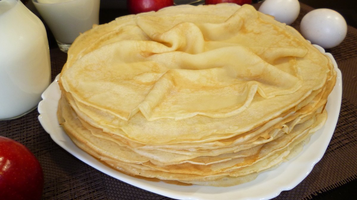 Блины на минералке