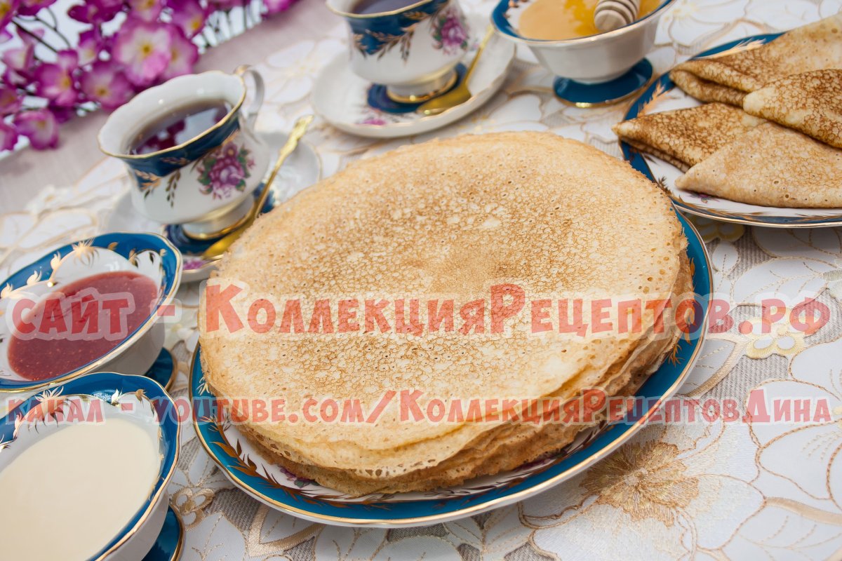 Блины на газированной минеральной воде рецепт