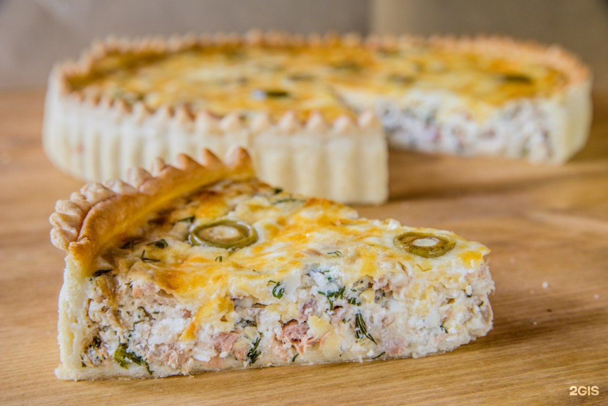 КИШ С рыбой и шпинатом