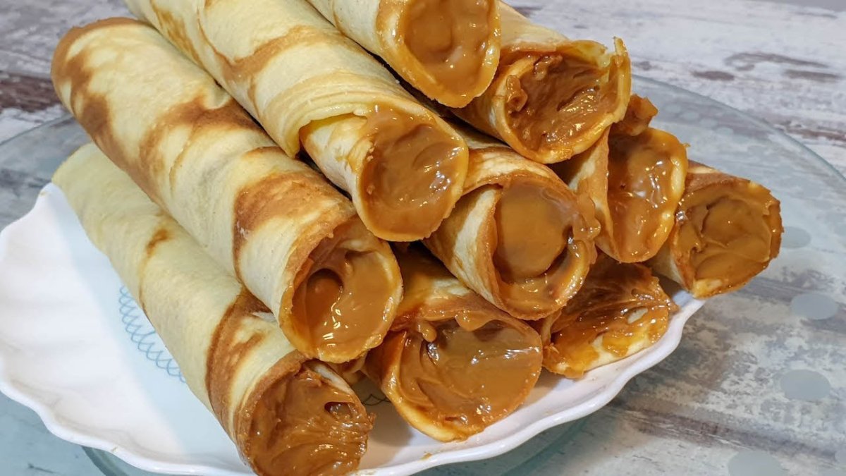 Вафди трубочками со сгущенкой