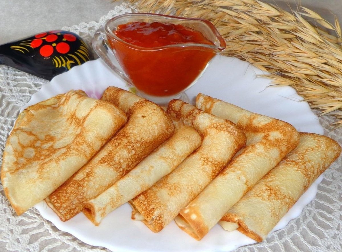 Блинчики с манкой