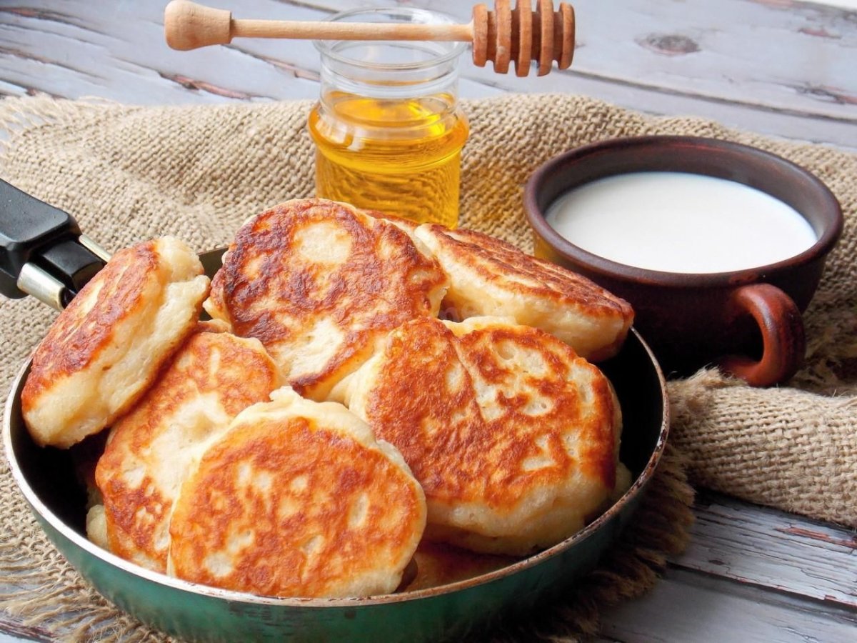 Блины на манке дрожжевые