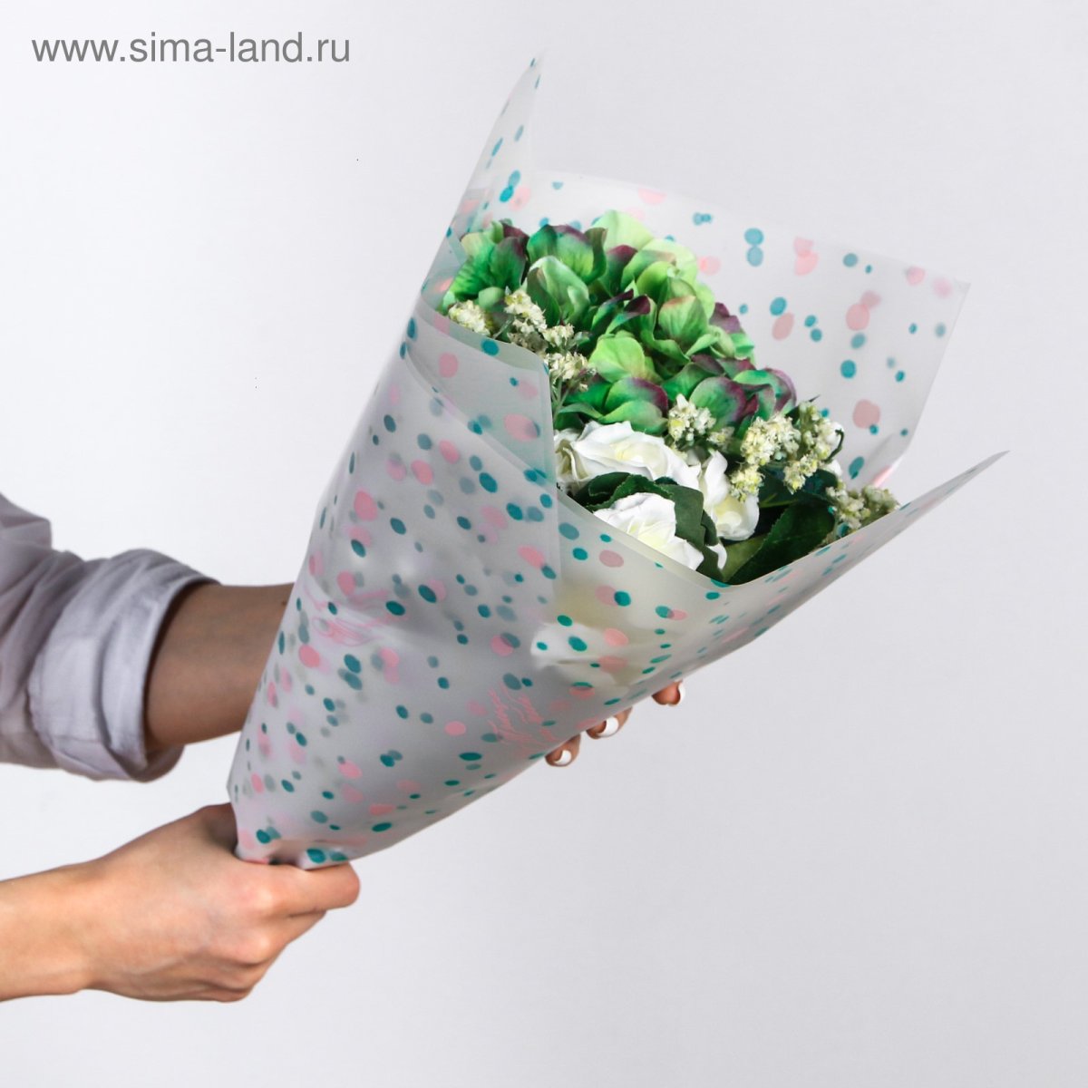 Матовая упаковка для цветов