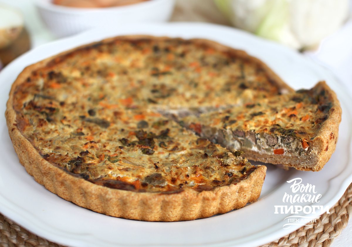 Мясной пирог с картошкой