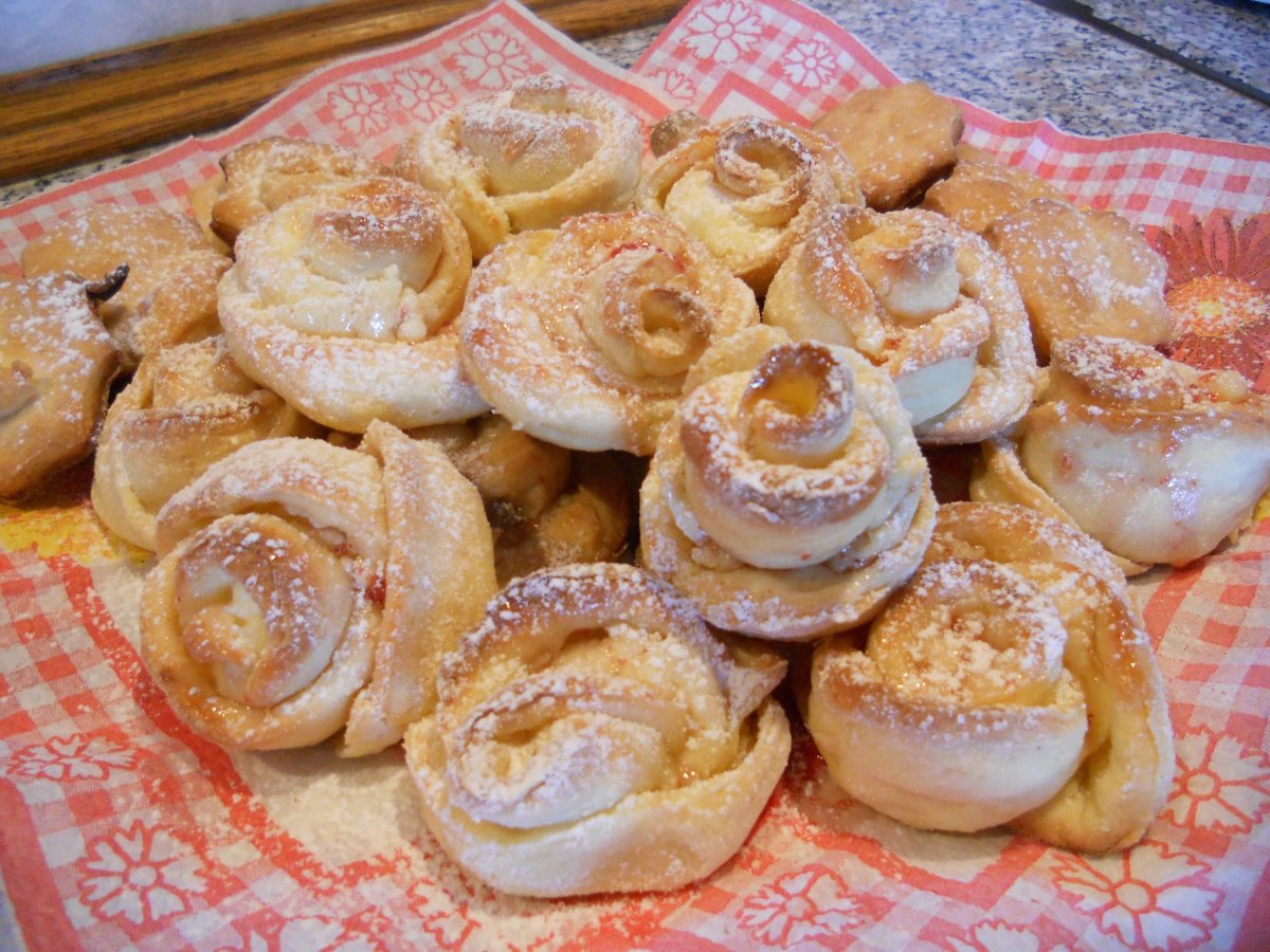 Сахарные булочки розочки
