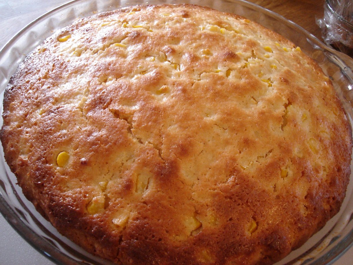 Пирог из кукурузной крупы