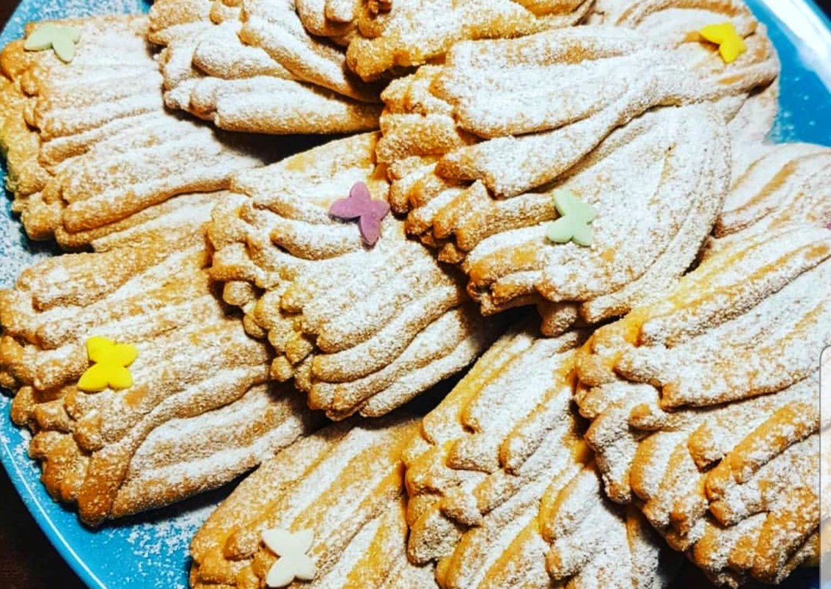 Печенье Хризантема через мясорубку