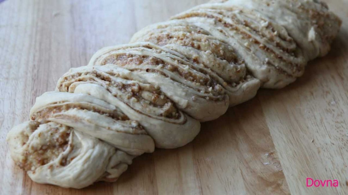 Пирог с косичкой по краю