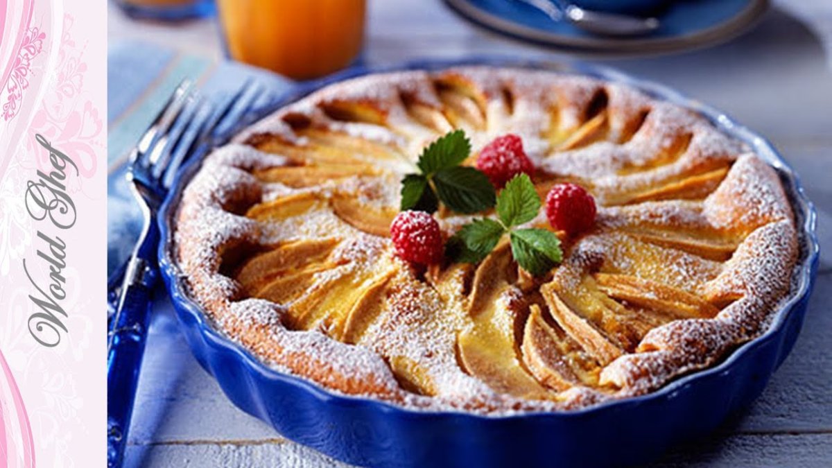 Шарлотка с яблоками
